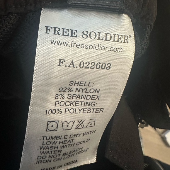 Free Soldier Tactical Pants Womens Size 10 Black Straight Leg Nylon  W/Pockets. - Picture 3 of 5
